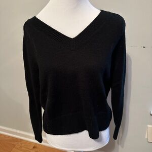 Banana Republic Black V-Neck Sweater